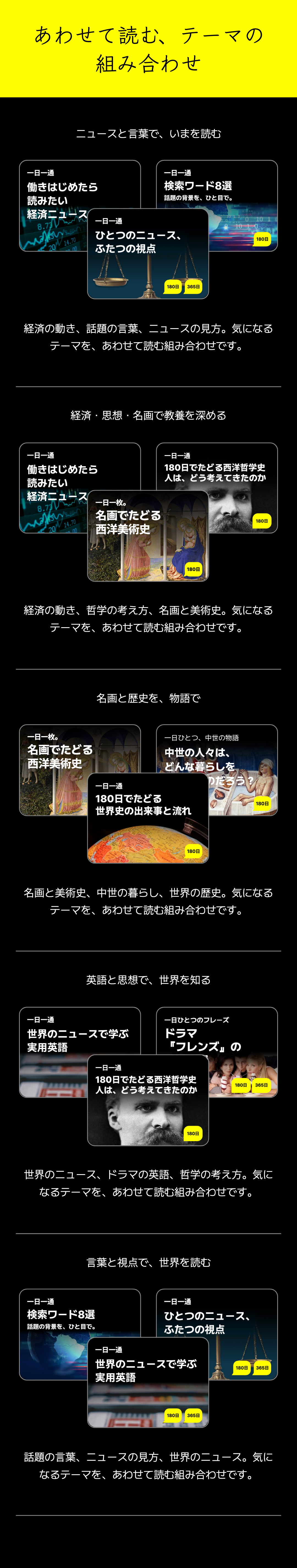 あわせて読む、テーマの組み合わせ